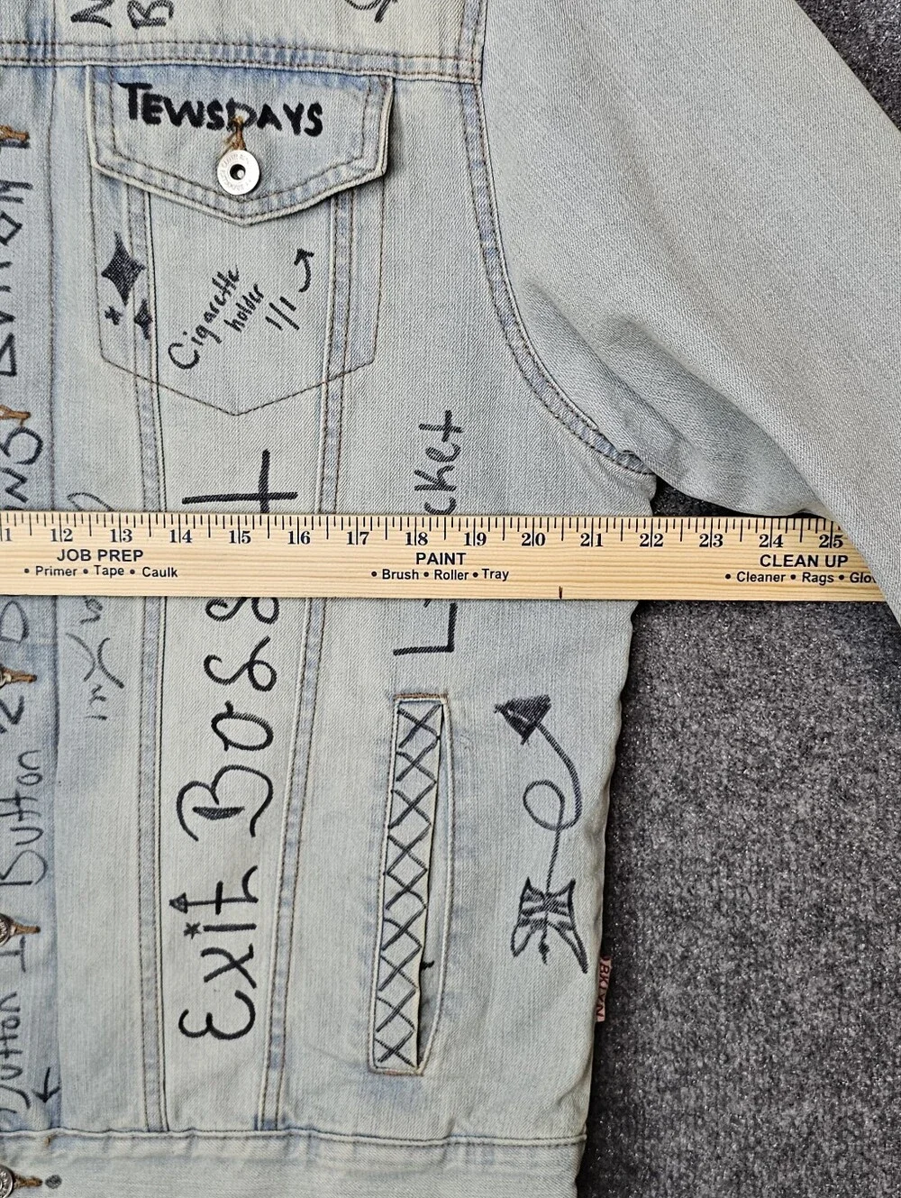 Men's One-of-A-Kind| Upcycled Levi's Sherpa Jacket| Inspired Punk Vibe Lil Peep